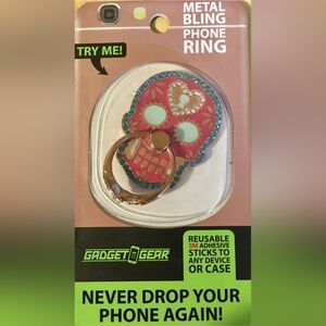 Gadget Gear Metal Bling Phone Ring NIP